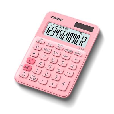 Калькулятор Casio Colorful бледно-розовый 12-значный Mini Just Type MW-C20C-PK-N