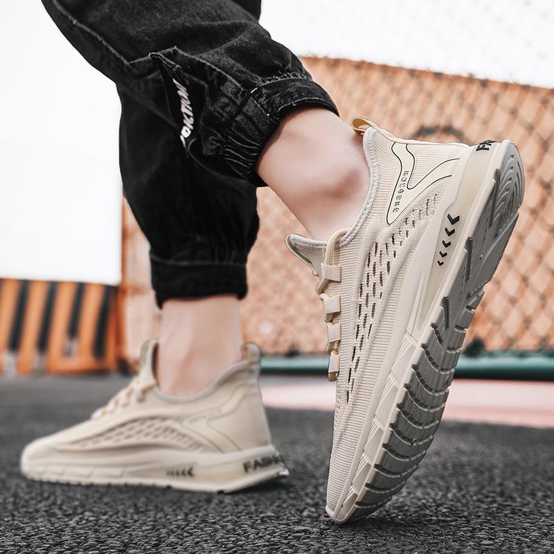 Fashion Men Shoes Ultra Light Sneakers Breathable Running Shoes Casual Shoes 2022 Walking Shoes Hollow Out Mesh Tenis Masculino