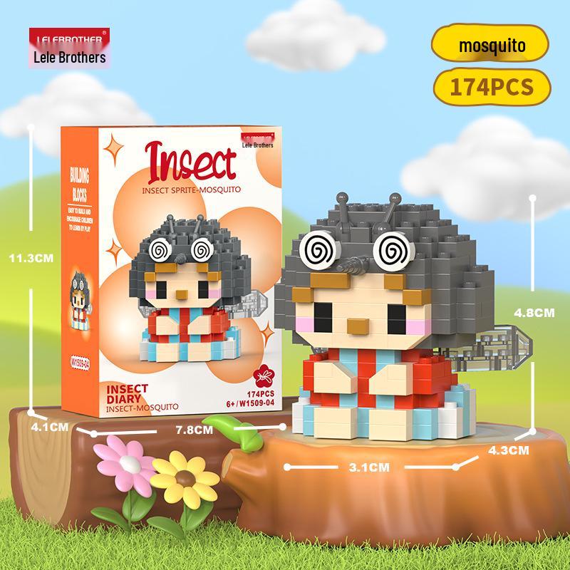 Trendy Anime Figurine Building Blocks Blind Box Toy - Compatible with LEGO, Ideal Gift for Elementary Students