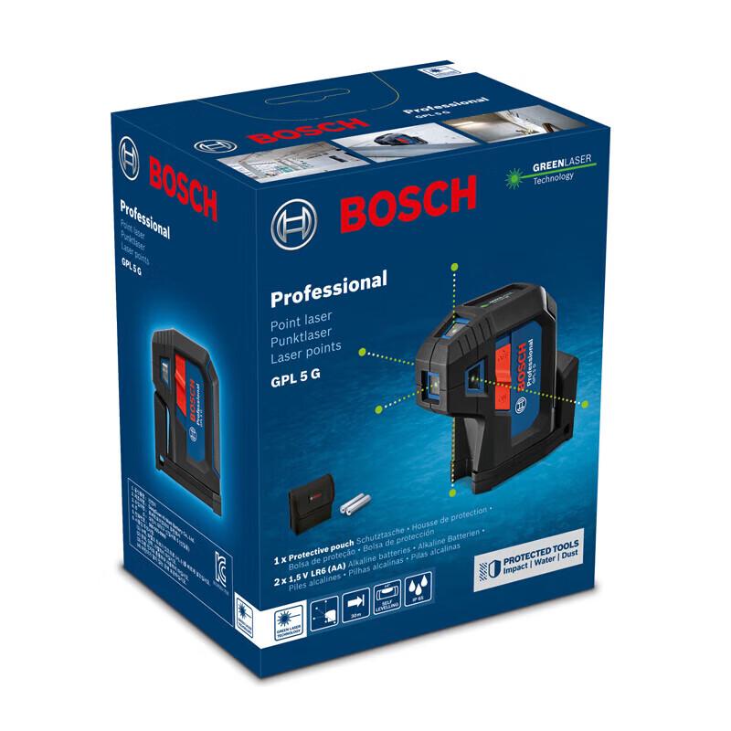 Bosch GPL 5 G Green Beam 5-Point Laser Level CN plug (adapter included)