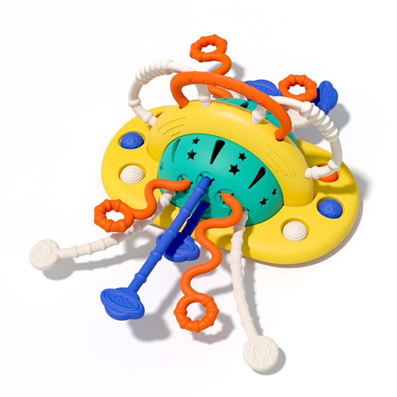 Музыкальная игрушка «Краб» для развития мелкой моторики у малышей, 6+ месяцев