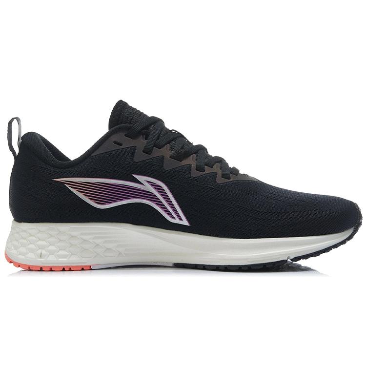 Li Ning Red Hare 4 Удобная ткань Нескользящая Износостойкая Низкие Легкая пена Беговые кроссовки Мужские Фиолетовые ARMR003-10