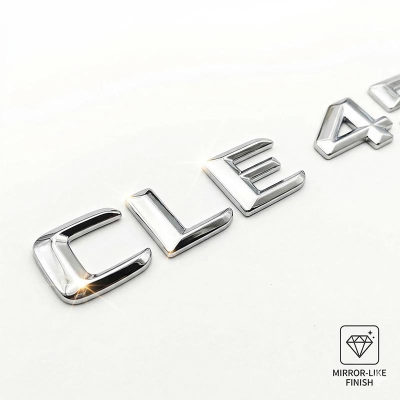 3D CLE450 CLE300 Задние Буквы Шильдик Эмблема на Багажник Для Benz CLE Класса Глянцевый Черный Хром Наклейка Логотипа Автомобиля Стайлинг Аксессуары