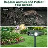 Solar Ultrasonic Animal Repellent Outdoor, Waterproof Cat Repellent for Gardens UK with Motion Sensor & Flash Light, USB Charging, Keep Cat Dog Fox S