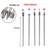 5pcs 100mm Long Rotary Burrs Set 3x6mm Solid Carbide Single Cut Tool Bits