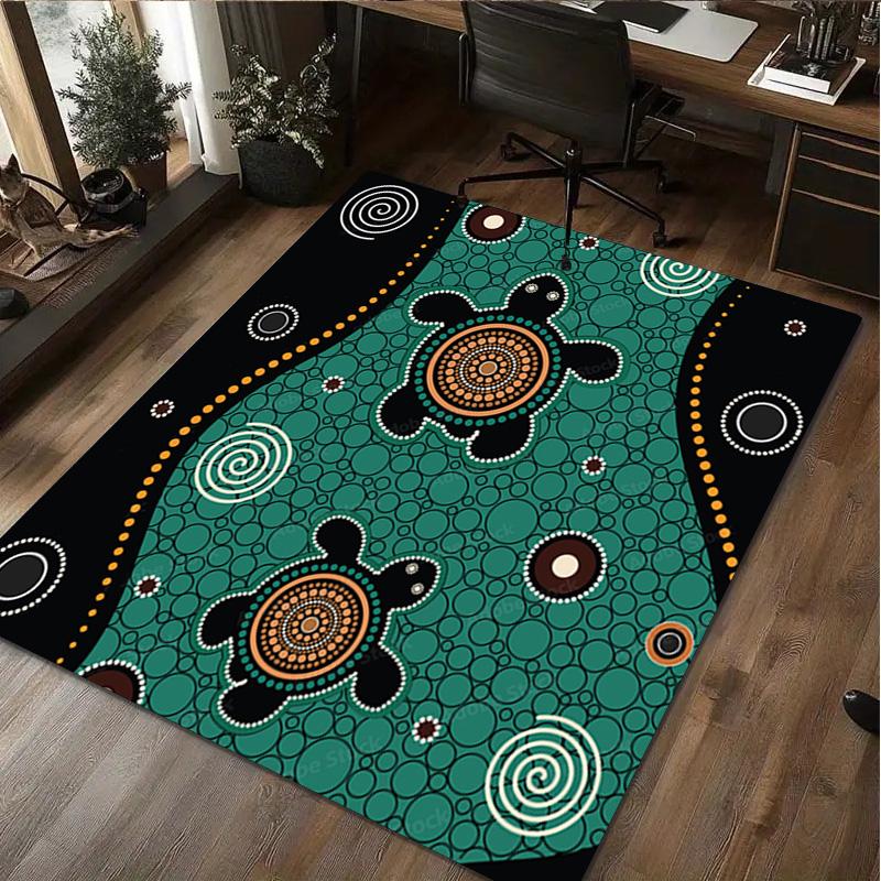 Aboriginal Rug - Home carpet Office Decorative Carpet For Living Room Bedroom Door Mat Floor Rug Computer Chair Area Rug