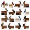 Thoughtful Gift for Librarians And Teachers Wooden Bird Door Topper Decor, Adorable Shape Corner Statue, Handcrafted Wood Decor Sign, Woodland