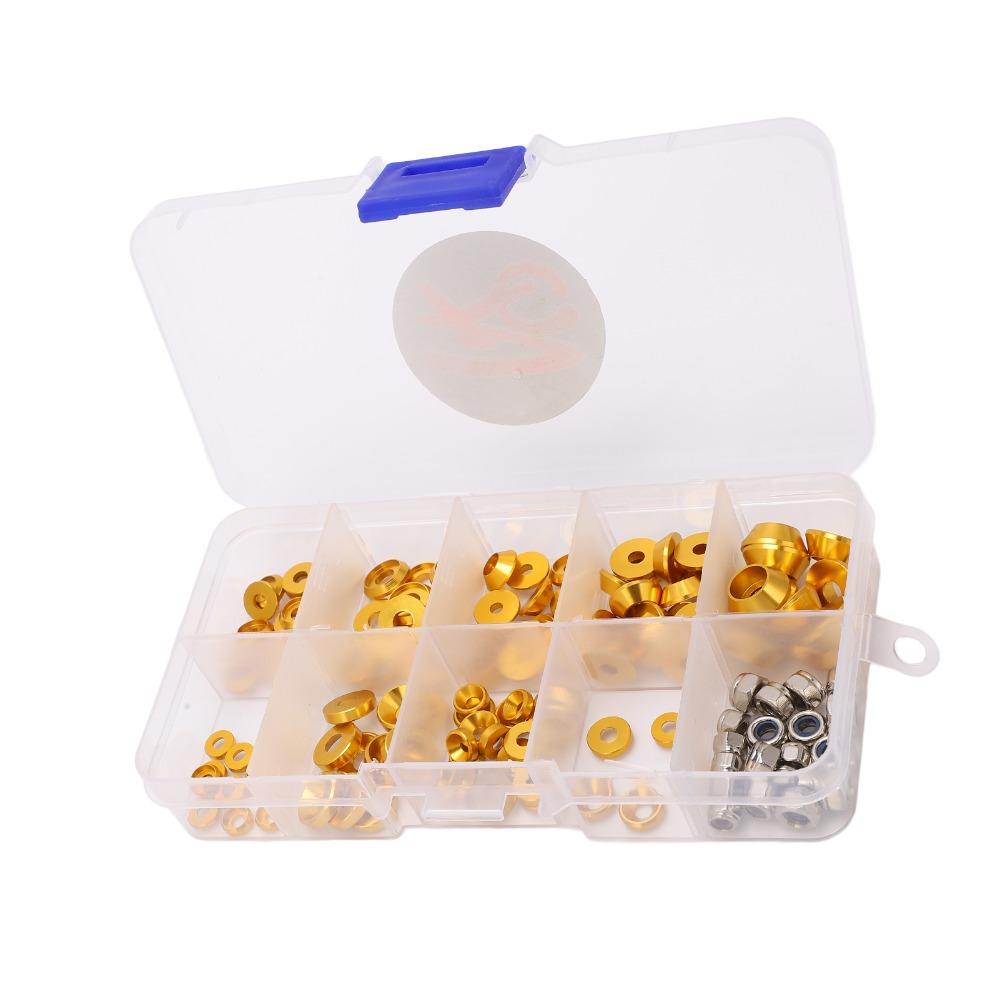 1/10 1/8 Scale RC Cars Screw Kit M2.5/M3/M4 Round Head Gasket Durable Cup Head Screw For RC Hobby