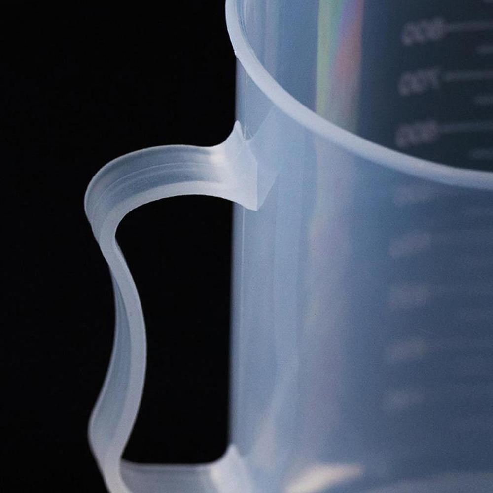 Transparent Durable Plastic Reusable Measuring Jug Measuring Cylinder With Handle Measuring Cup