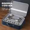 Portable Titanium Tea Set Outdoor Use 3-Person Travel Kit With Filter Cup Teapot Modern Minimalist Design