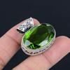 Peridot Gemstone Pendant Solid 925 Sterling Silver Pendant Jewelry Gift For Unisex