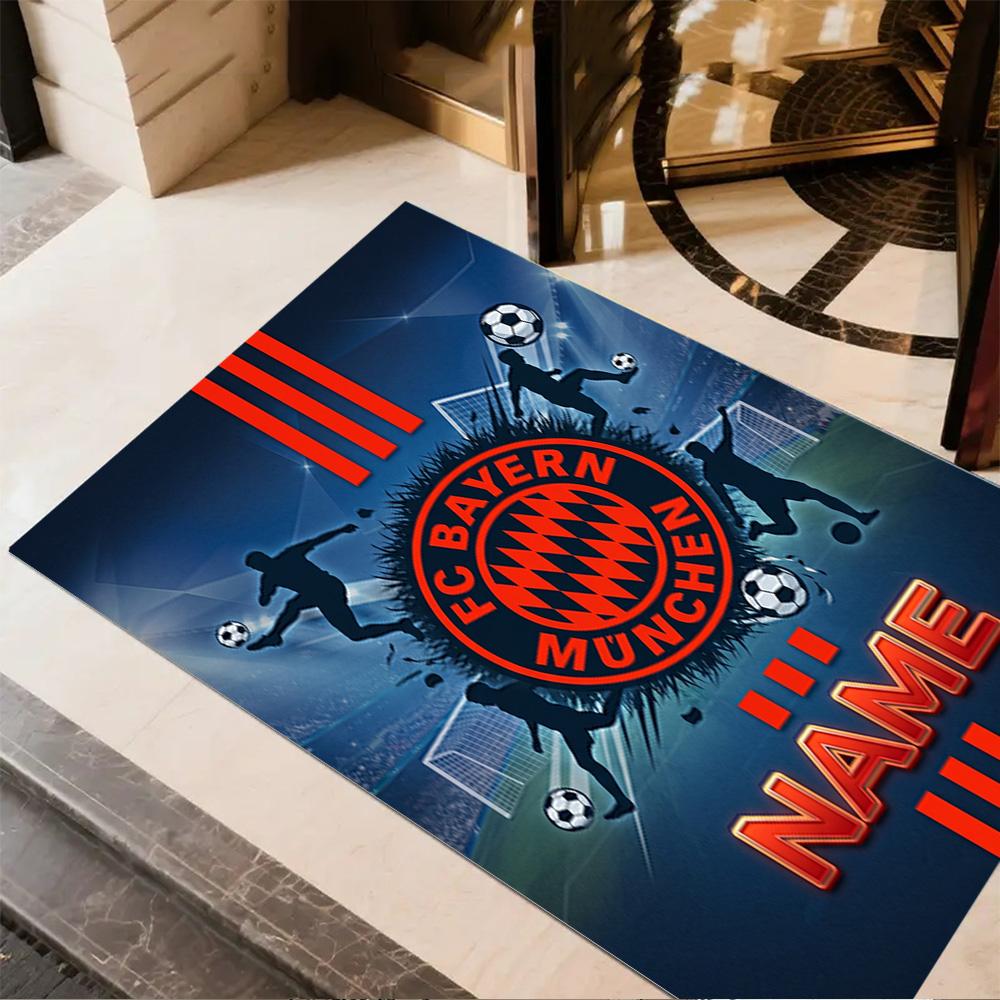 Bayern Munich Poster Area Rug Suitable for Game Room Balcony Entryway Foyer Antislip Carpet Office home decor Spiritual Gift