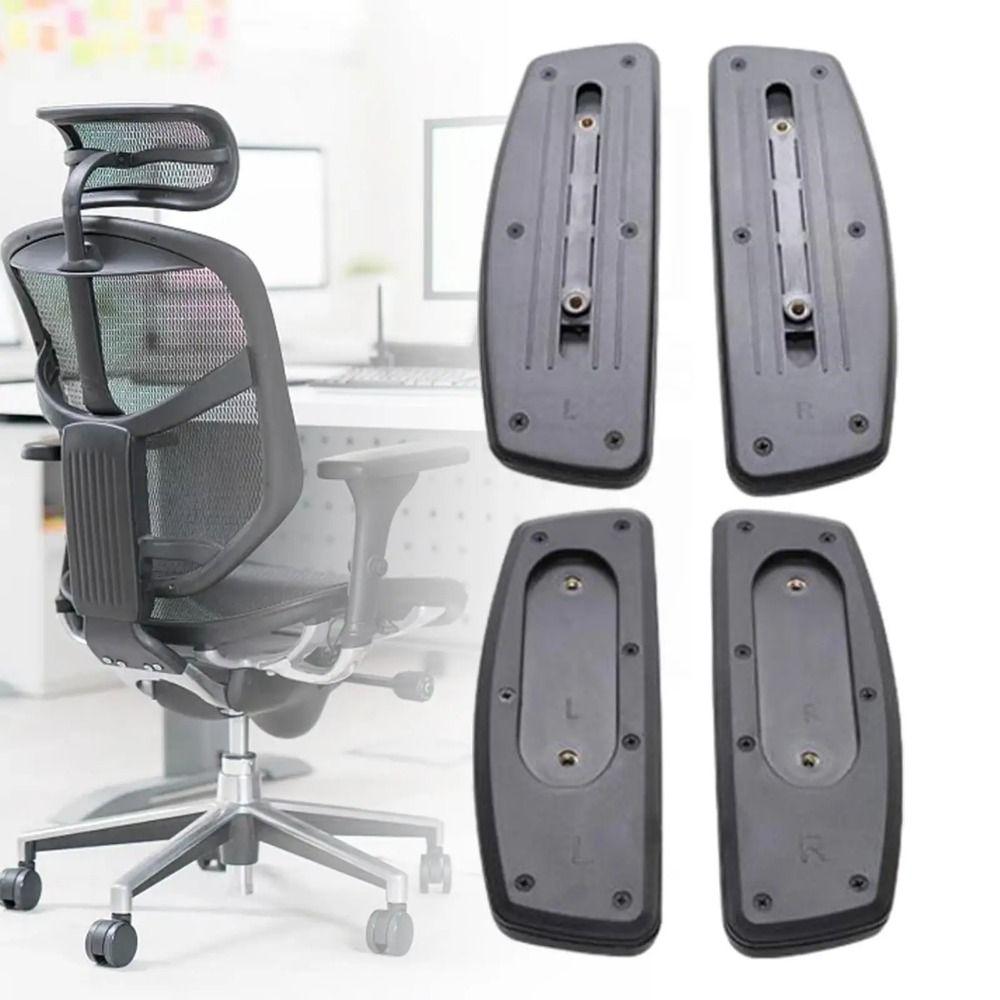 2Pcs/1Pair Easy Installation Office Chair Arm Pads with Mounting Hole Desk Chair Armrest
