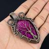 Tree Of Life Ruby Pendant Gemstone Jewelry, 999 Copper Wire Wrapped Handmade Pendant, Latest Design Jewelry