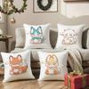 Cute Cure Animal Angry Pillow Case Comfort Sofa Bed Silky elegant Invisible zipper Decorative cushion cover