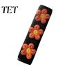 Car Seat Belt Covers Cute Floral Pads for Car, Soft Mesh Shoulder Yellow Wraps Strap Covers, Comfortable Universal Protective Cushions Adults Children