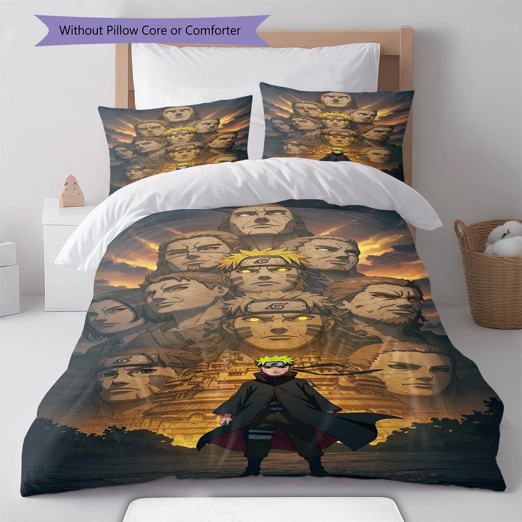 Мультяшный Узор Комплект Постельного Белья Одеяло Пододеяльник Наволочка Домашний Декор Подарок на День Рождения (1 пододеяльник + 2 наволочки, без наполнителя)