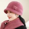 Шапка для матери среднего возраста, модная шерстяная шапка с плюшевым утеплителем, производитель вязаных шапок в западном стиле