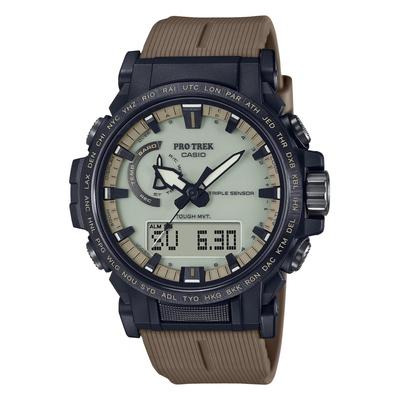 [Casio] Часы Climber Line Radio Solar Biomass Plastic PRW-61LD-5JF мужские, цвет темный койот