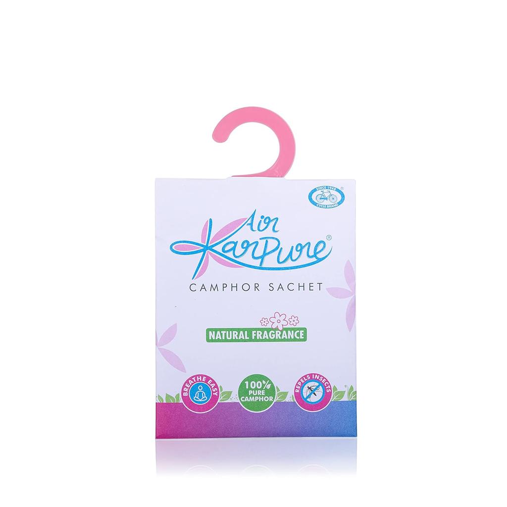 Cycle Karpure Камфорное саше Упаковка из 4 штук по 30 г каждое Долговечный освежитель воздуха для комнаты, автомобиля
