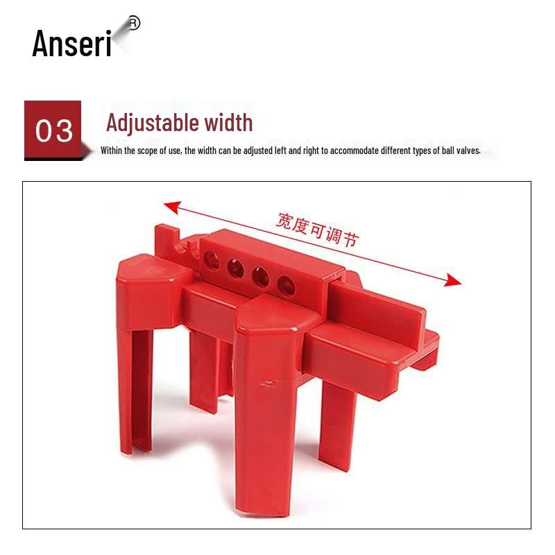 Adjustable Industrial Safety Ball Valve Lock