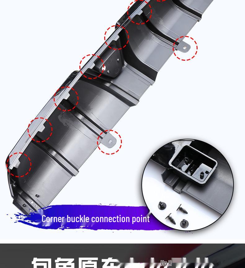 Compatible Rear Diffuser, Spoiler & Side Skirts for 10th Gen Civic – No-Cut Installation