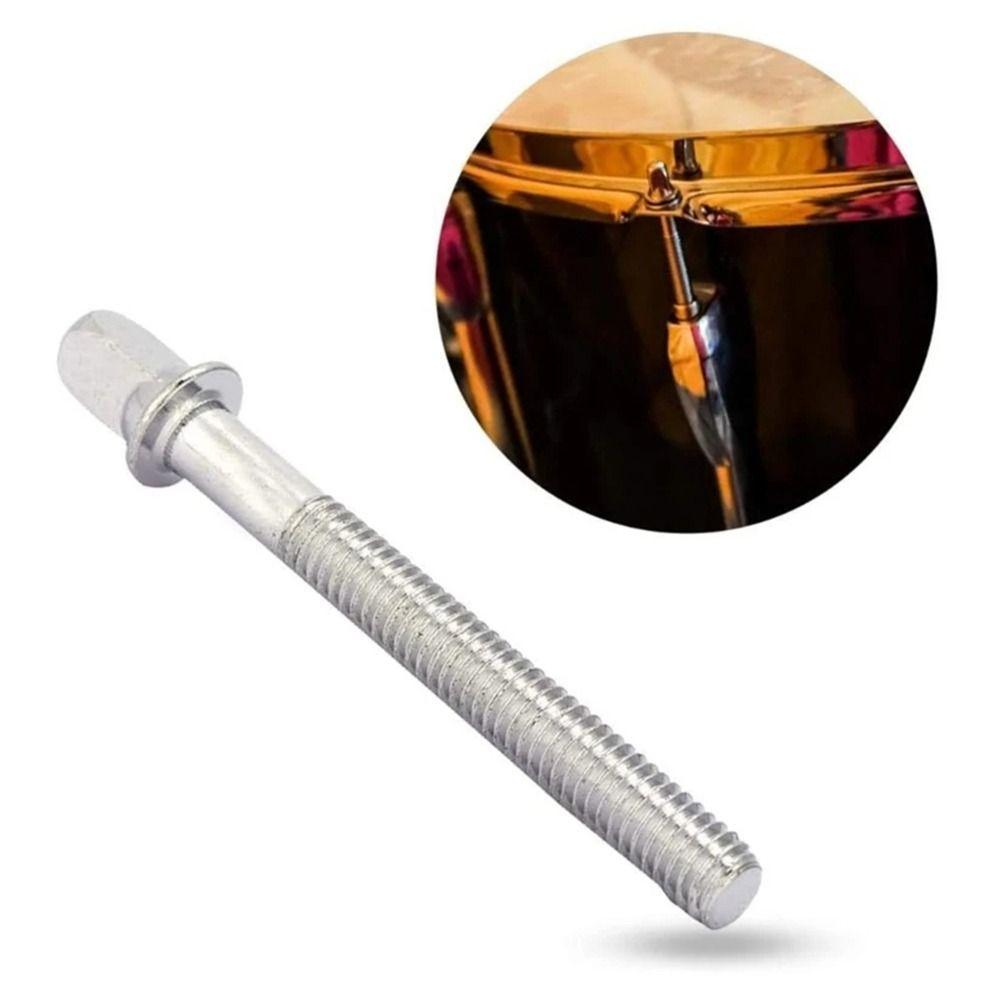 6Pcs Strong Drum Lug Bolts with Washers Drum Tight Screw Drum Tension Rods  for Jazz Drums Repair