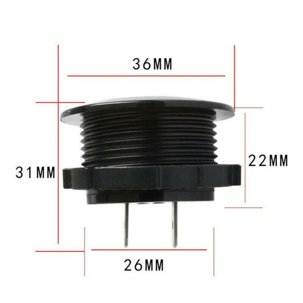 Plastic DC 12V-24V Panel Motorcycle Battery Gauge Car Voltmeter Voltage Meter