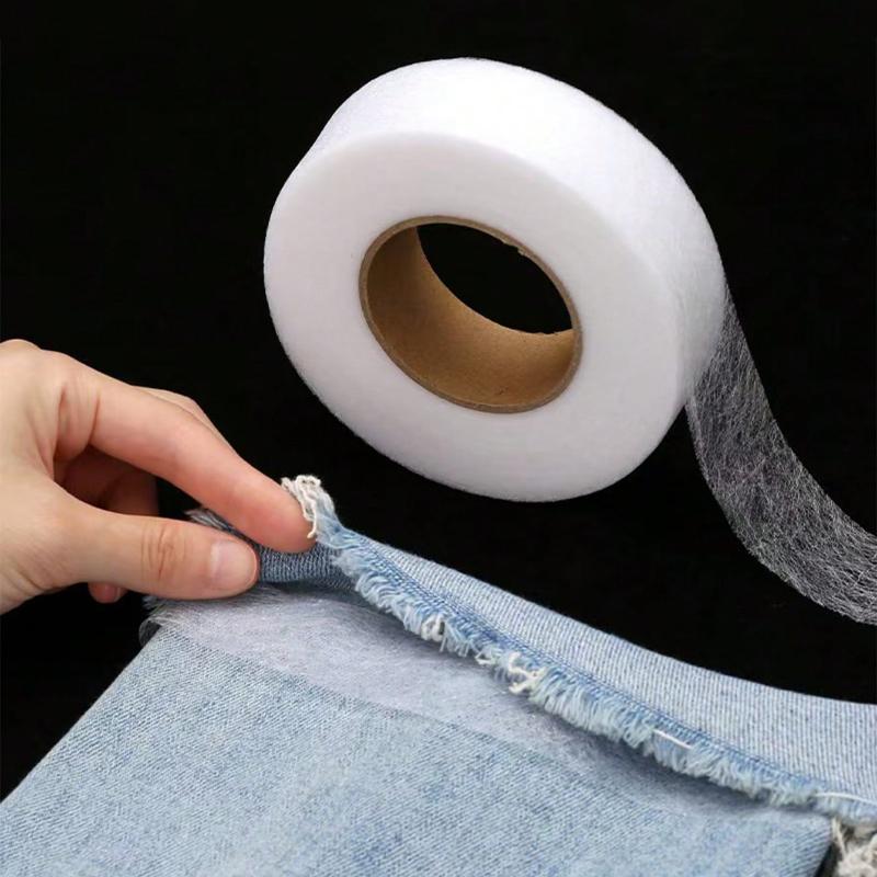 1pc Double-Sided Iron-On Hemming Tape, Strong Adhesive Heat Bonding Tape, Iron-On Fusible Web For Clothing Alterations, Pants, Jeans, Skirts
