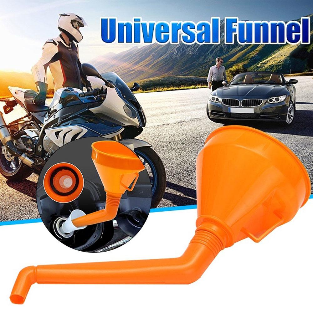 Universal Built In Strainer Refueling Funnel Pour Oil Tool Filling Equipment Kit Fuel Funnel