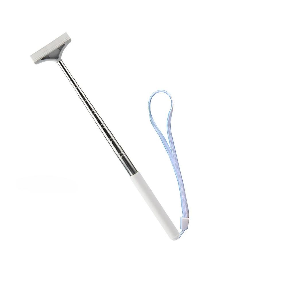 Car Rearview Mirror Wiper Cleaning Tool Auto Glass Mist Cleaner Scraper Accessories Handle Telescopic Window Cleaning Brush