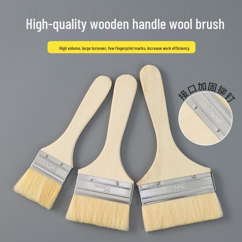 Пищевая термостойкая шерстяная кисть для барбекю, блинов и выпечки - Идеальна для смазывания маслом и соусами