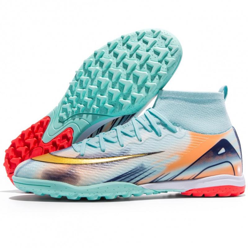 Cross-border C Romesi World Cup thorn 16 children's football shoes men's high-top students long spikes broken nails competition sports shoes