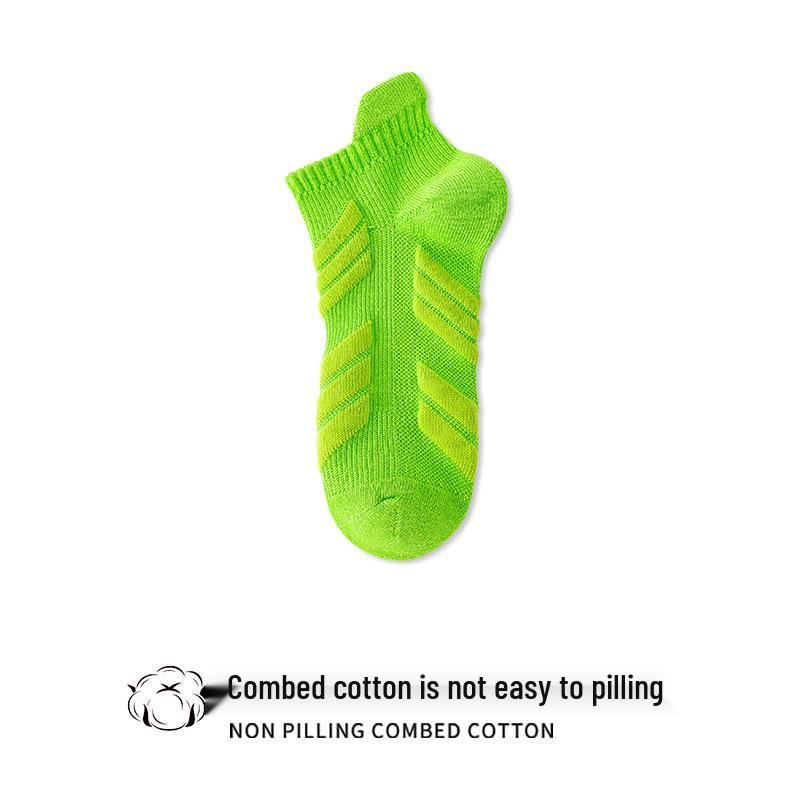 Мужские трансграничные спортивные носки: Короткие, с амортизацией для бега и активного отдыха