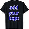 Custom Diy Logo Design TShirt Casual Fashion Loose Unisex Tshirts Soft Unisex Tees
