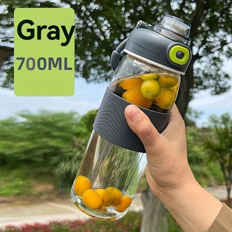 1 шт., стеклянная спортивная бутылка для воды, чашки для воды из высокого боросиликатного стекла, портативные дорожные бутылки с водой для кемпинга, пешего туризма, фитнеса, посуда для питья на открытом воздухе, день рождения G