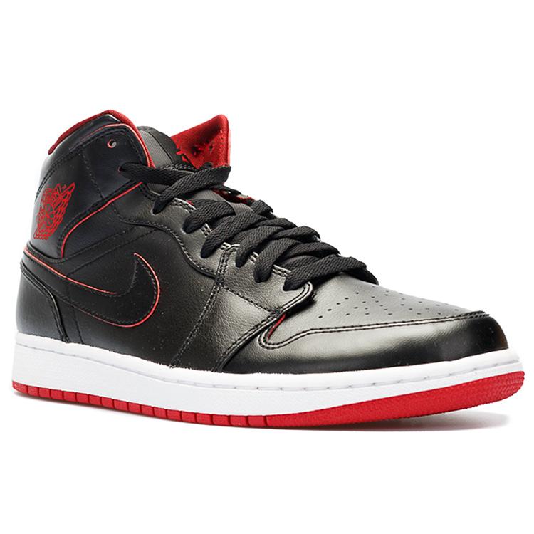 Jordan 1 Ретро Средний Черный Красный Белый 554724-028
