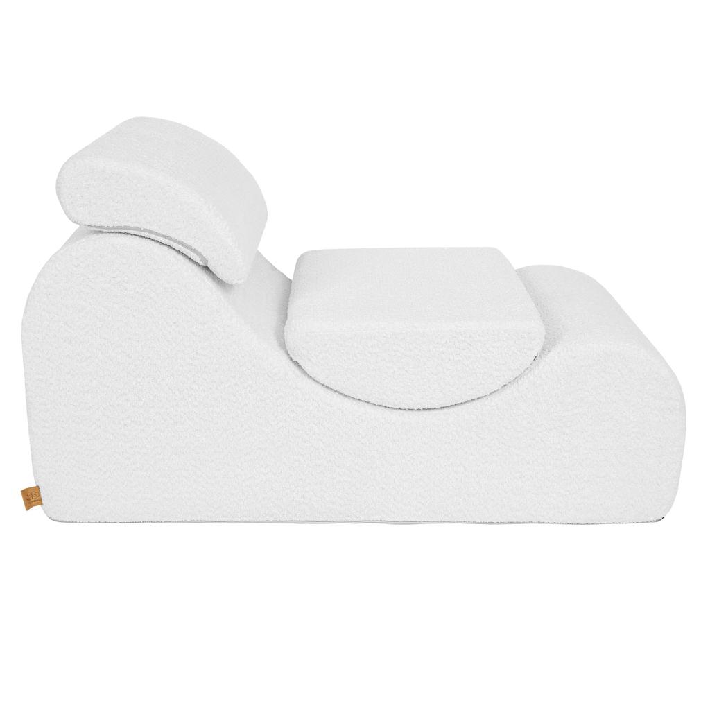 Foam Wave Lounger for Kids - Sofa for Children's Room, Boucle