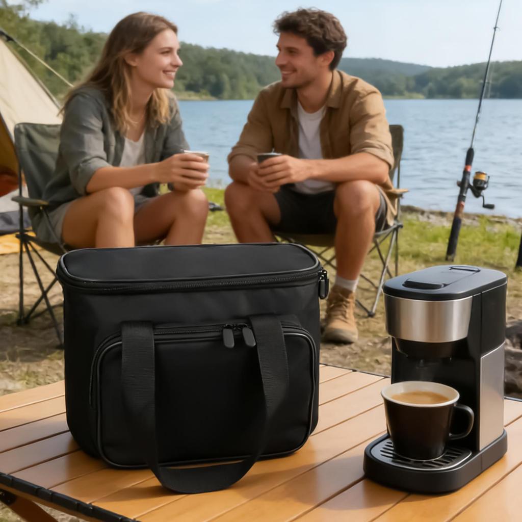 Дорожная сумка для кофеварки Oxford Carrier Tote с несколькими отделениями, сумка для кофеварки на одну порцию для деловых поездок, на открытом воздухе
