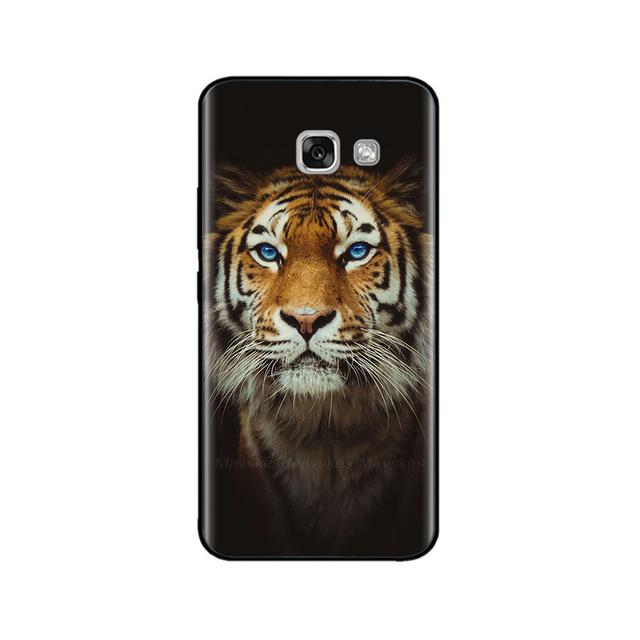 For Samsung Galaxy A3 2017 Case Silicon Soft Black Case For Samsung A7 A5 A3 2017 Case Cute Printed Tpu Bumper Phone Cover