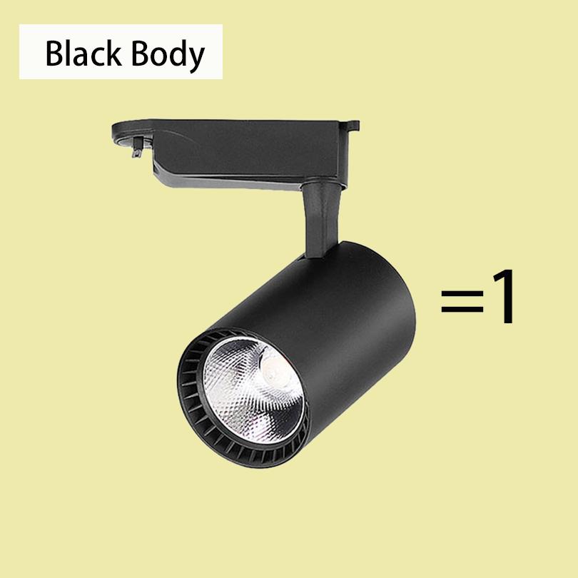 Комплект светодиодных трековых светильников COB Track Lighting Настенный светильник Rail 220V Spot Lights Светодиодные трековые светильники Spotlight Магазин одежды Магазин Главная