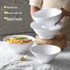 Белая меламиновая миска А5 для лапши для коммерческого использования – Фарфоровая миска для острого хот-пота и вонтонов
