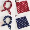 Women Satin Head Neck Scarves Handkerchief Multipurpose Polka Dot Printed  Soft Hair Band