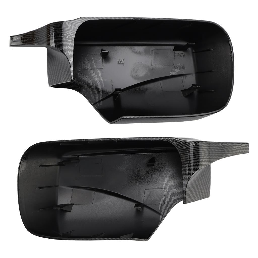 2PCS M Style Wing Car Side Mirror Cover Caps for BMW E46 Sedan E39 4DR 1998-2005