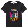 Футболка NumberBlocks для мальчиков 10 лет, летняя хлопковая футболка с рисунком, короткие рукава, повседневные топы, одежда для девочек 2000 года