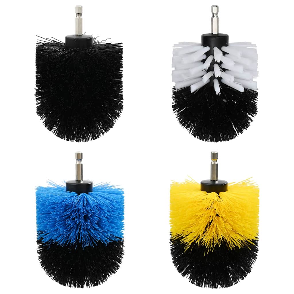 Auto Cleaning Brush Set Multicolor Poly Rattan