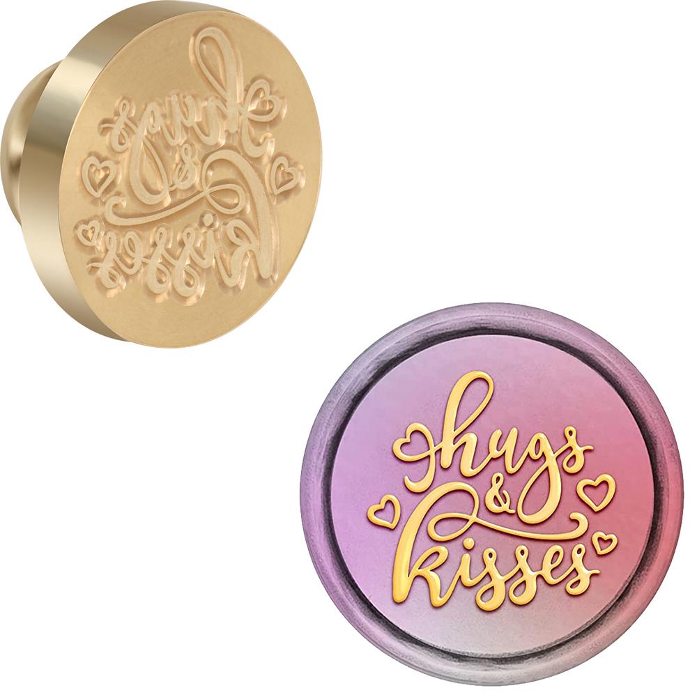 Штамп для восковой печати с фразами благословения, ретро-штамп для сургучной печати 25 мм, съемная латунная головка для украшения конвертов, открыток, упаковки