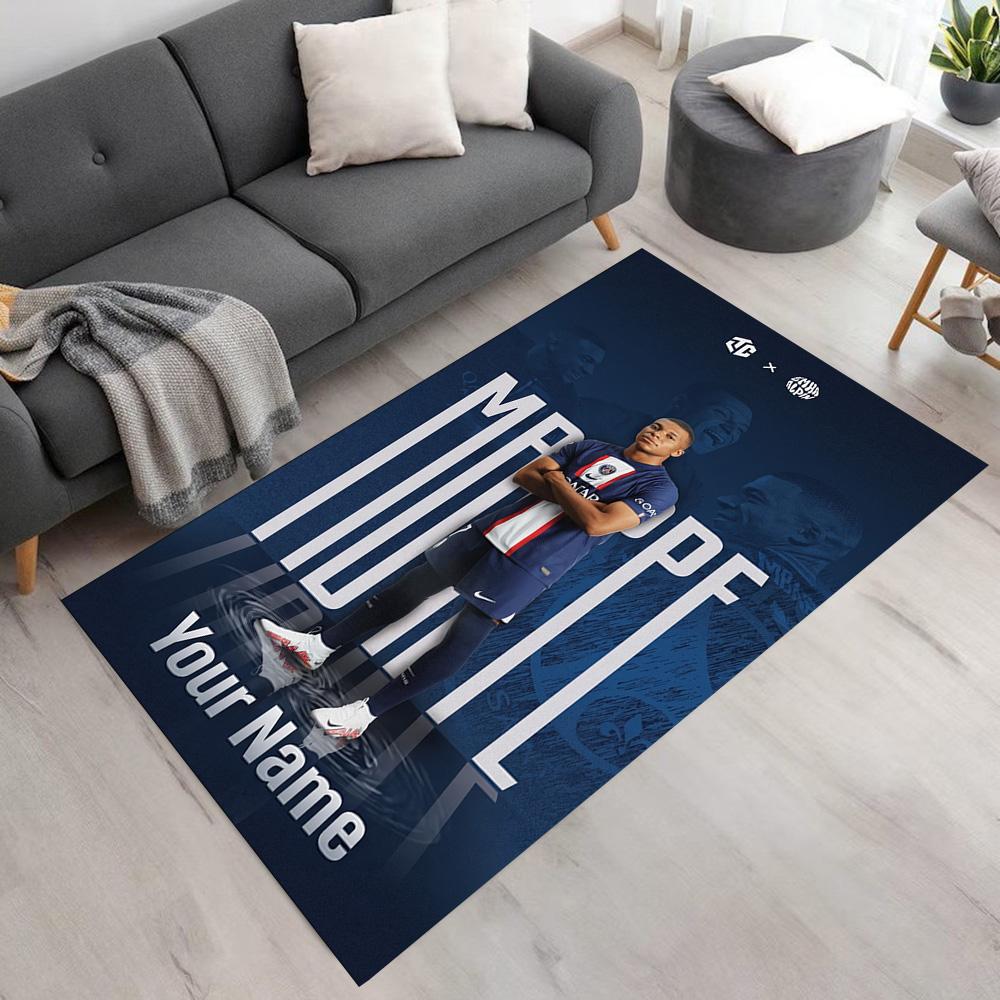 Mbappé Customize Your Name Carpet Suitable for Outdoor Balcony Kitchen Dining Room Antislip Carpet Decorate Offices Perfect Gift for Friends & Family