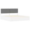 Bed Frame with Upholstered Headboard Light Grey 180 x 200 cm