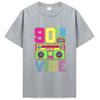 90s Vibe 1990 Style Fashion 90 Theme Outfit Nineties Costume T-Shirt Funny Graphic Tee Tops Women Fashion  Clothing Oversized